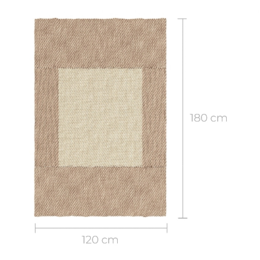 Tapis rectangulaire en jacinthe d'eau 120x180 cm - Vaiana
