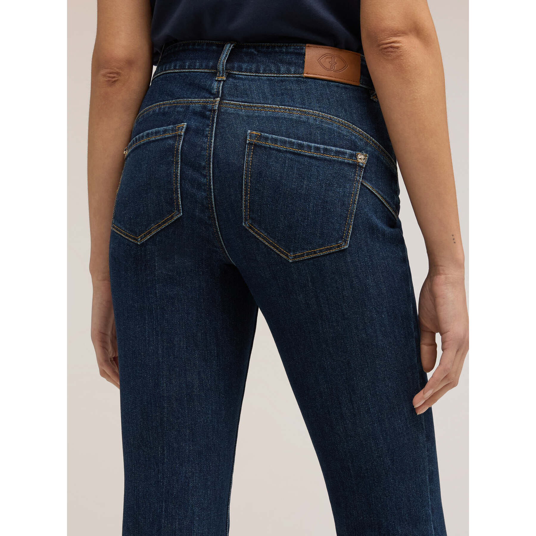 Motivi - Jeans flare push-up in denim - Blu