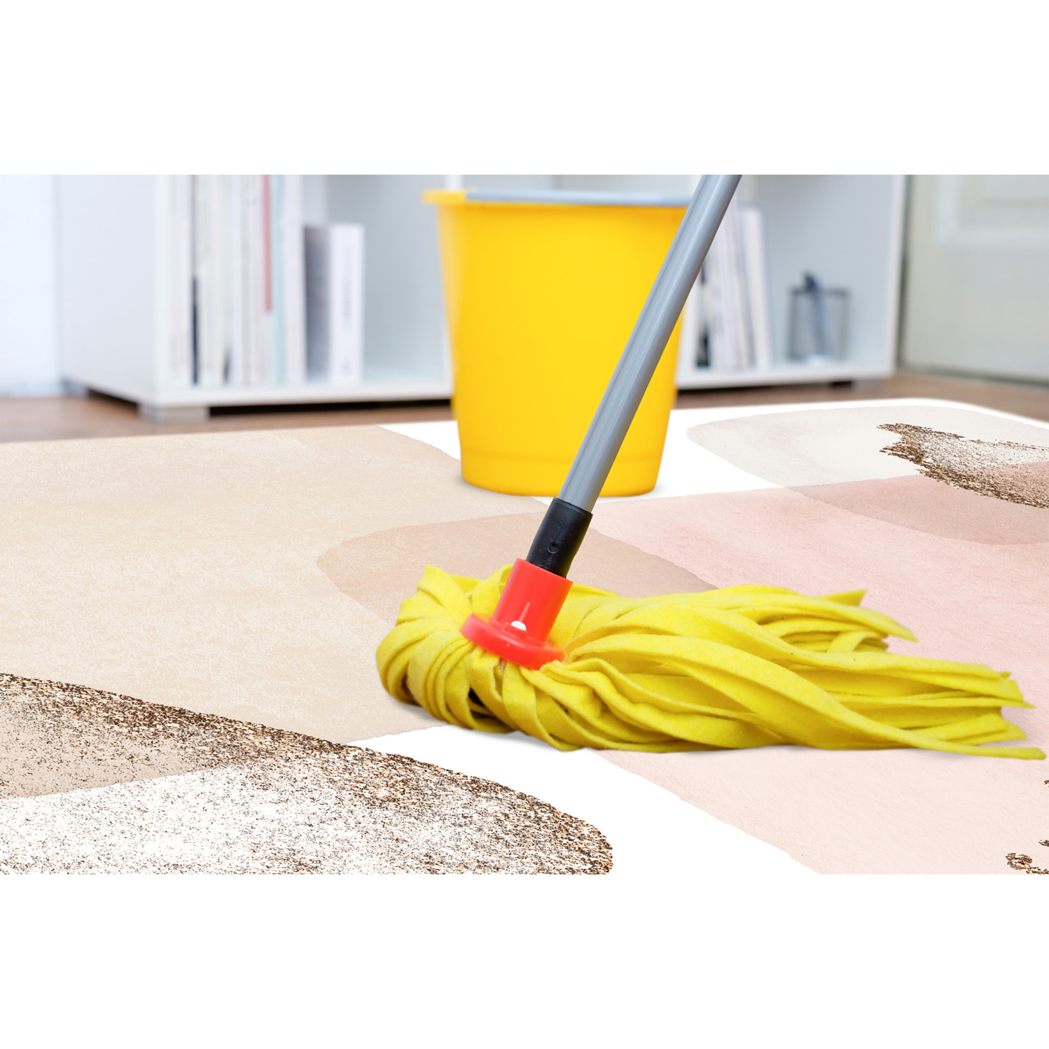 Alfombra de vinilo CERAMIKO, Larissa, diseño moderno [Diam] 180 cm