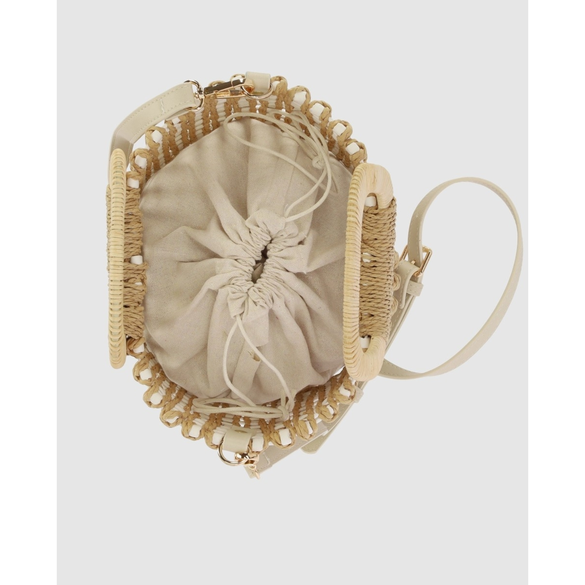 Bolso - Beig - Medida: 25 cm x 22 cm x 21 cm