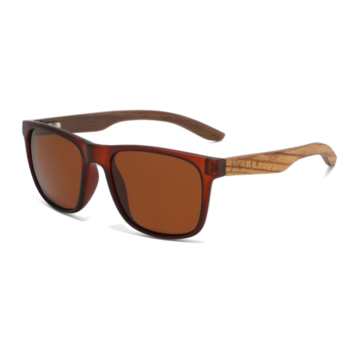 Gafas de Sol Feler 1586-2 Polarizadas de Madera Unisex 53 mm