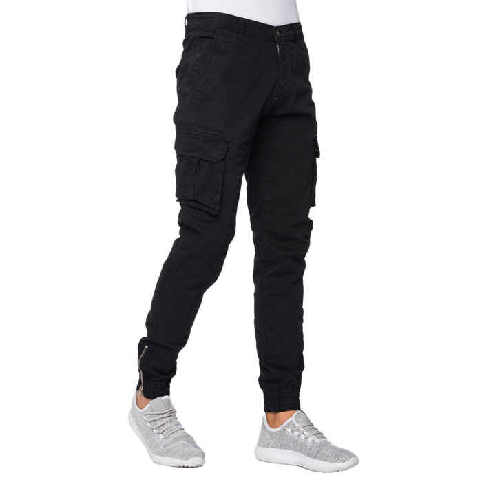 Pantalón Hot Buttered cargo Pioneer color negro