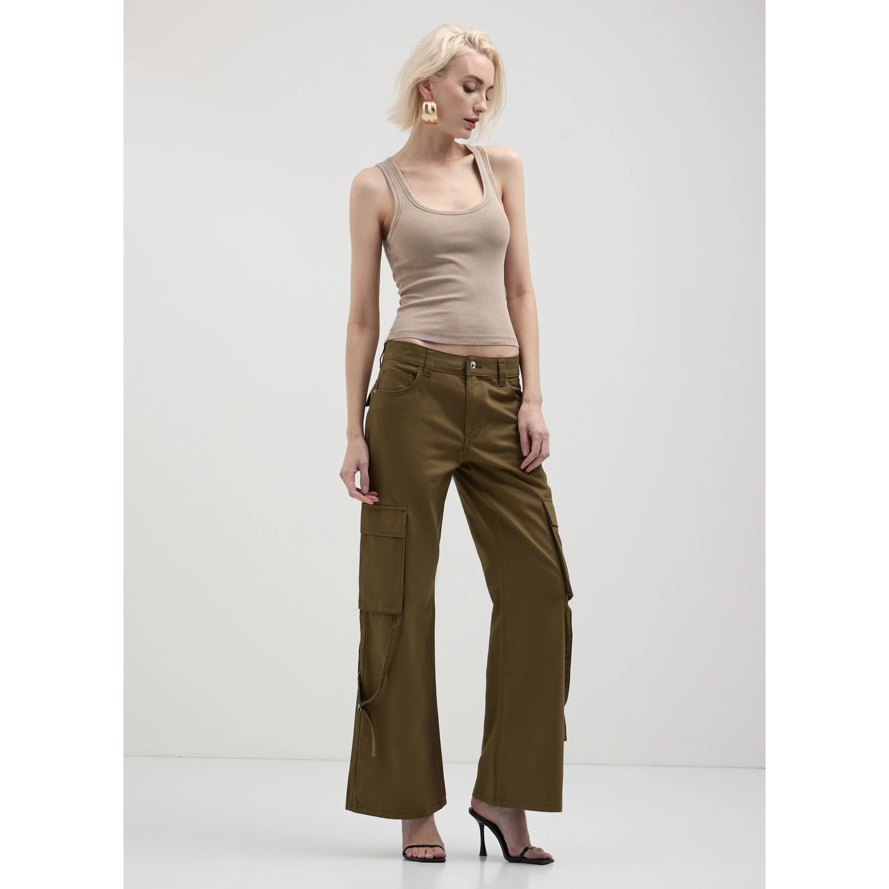 Pantalone cargo cotone