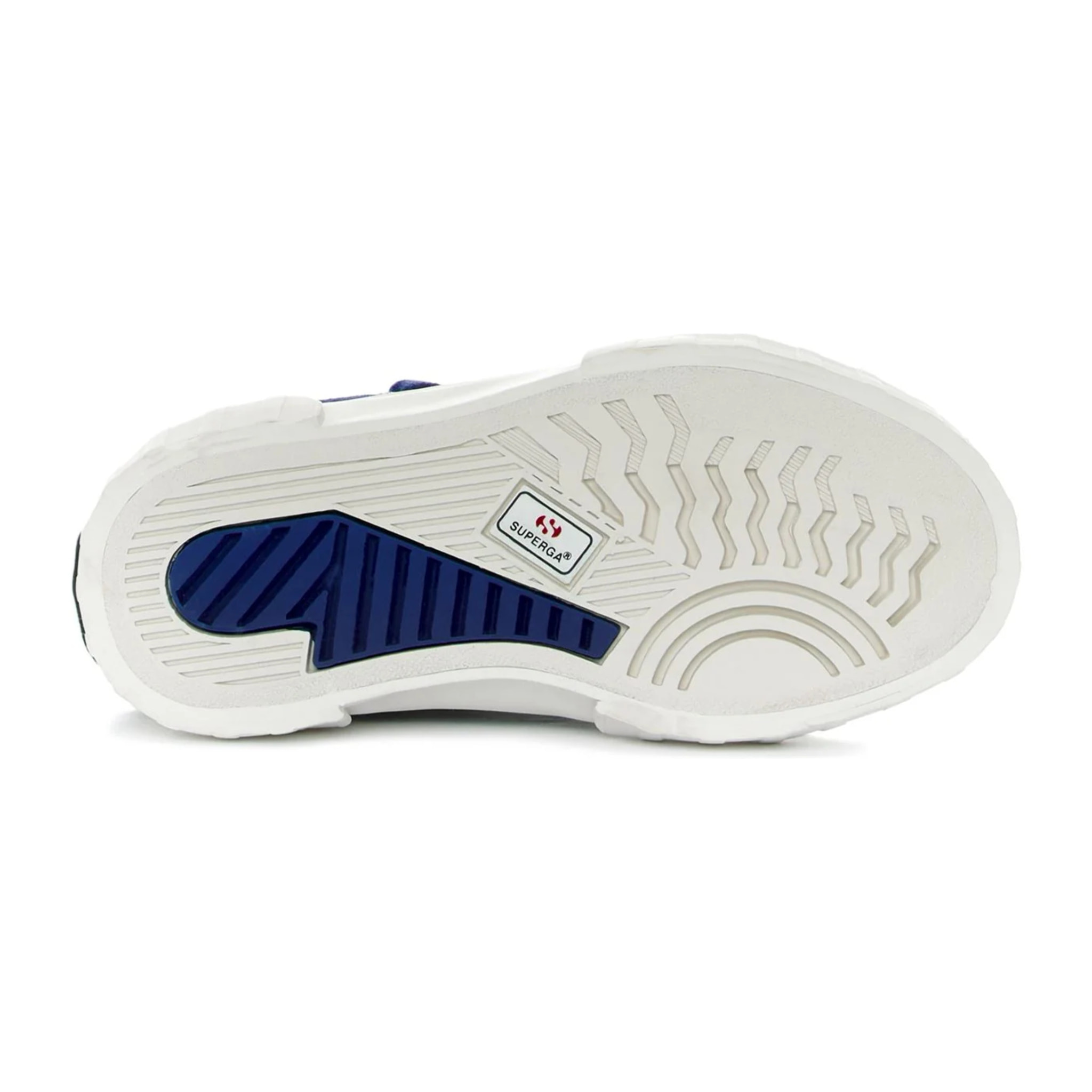 Sneakers Superga Bambino/a Blu 2696 Kids Stripe Suede