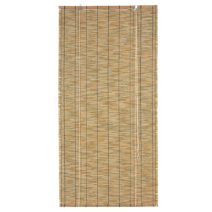Store en baguettes de roseau avec enrouleur - Naturel