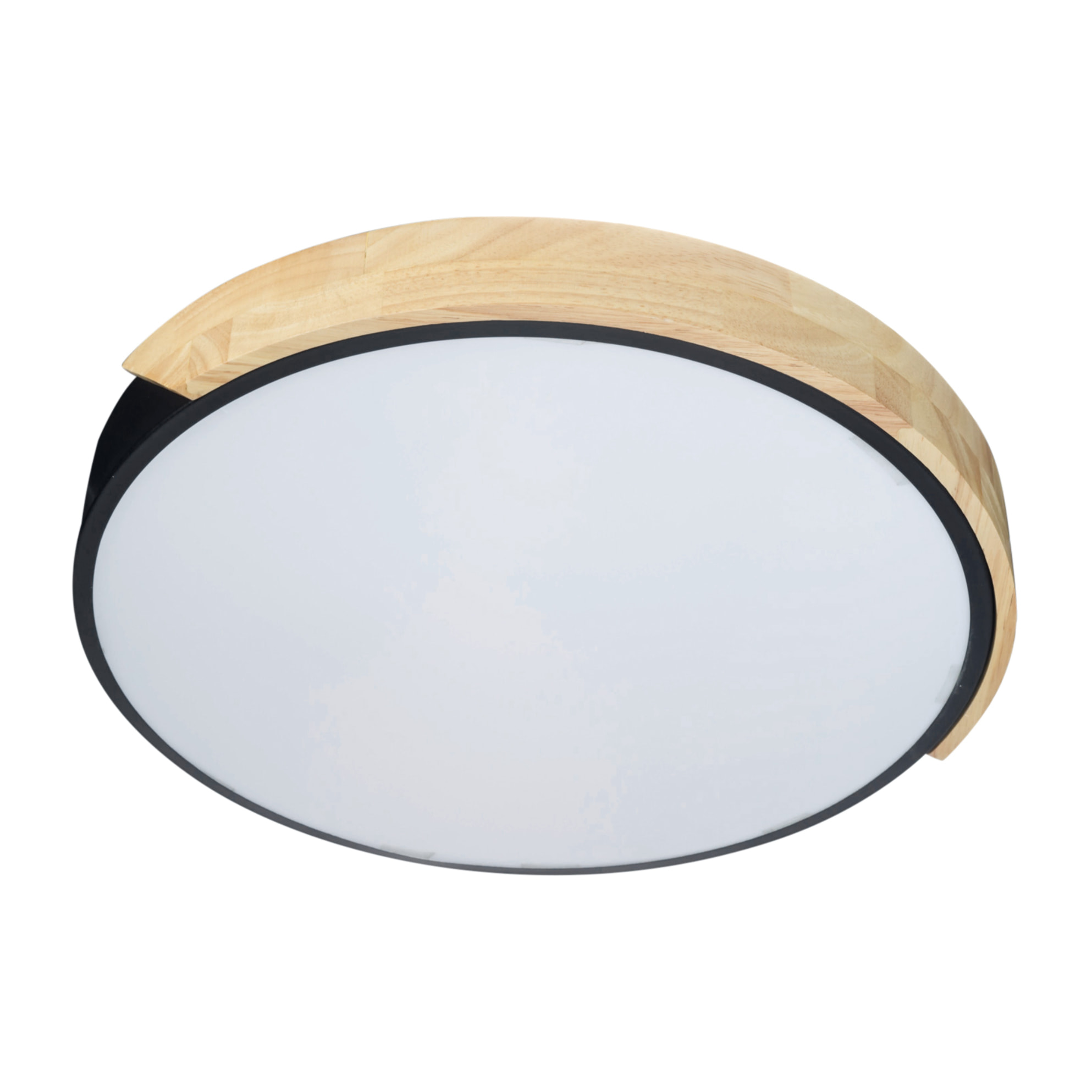 Forlight Plafón de techo Pinta de Aluminio y Madera IP20 19W LED 4000K 40cm