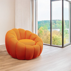 Fauteuil pivotant Peppo Bloom orange Kare Design