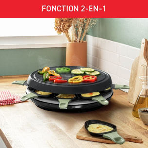 Raclette TEFAL RE31E810 eco 8 coupelles noir