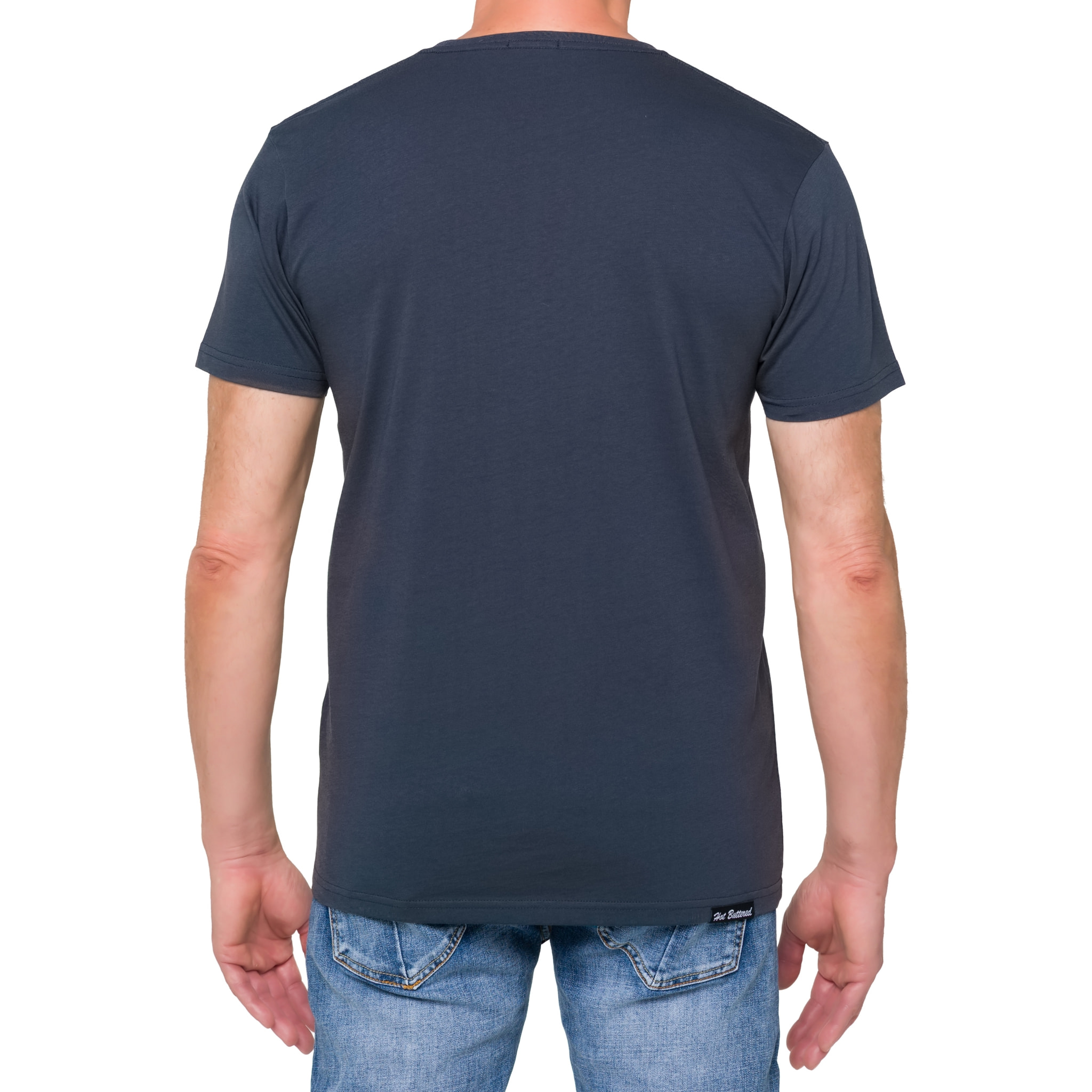 T-shirt in cotone 180 gr Hot Buttered Mistral blu navy
