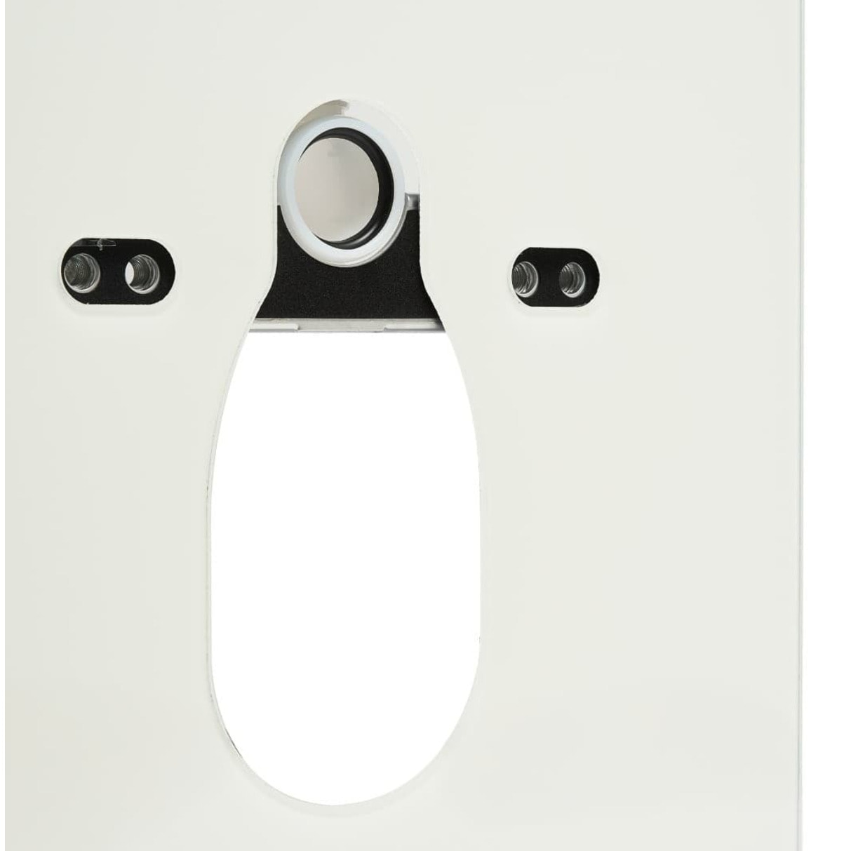 Glass pack WC bâti-support avec plaque de commande + WC suspendu Ceramia sans bride avec abattant SoftClose (STGLWCEPXBMT01-FR)