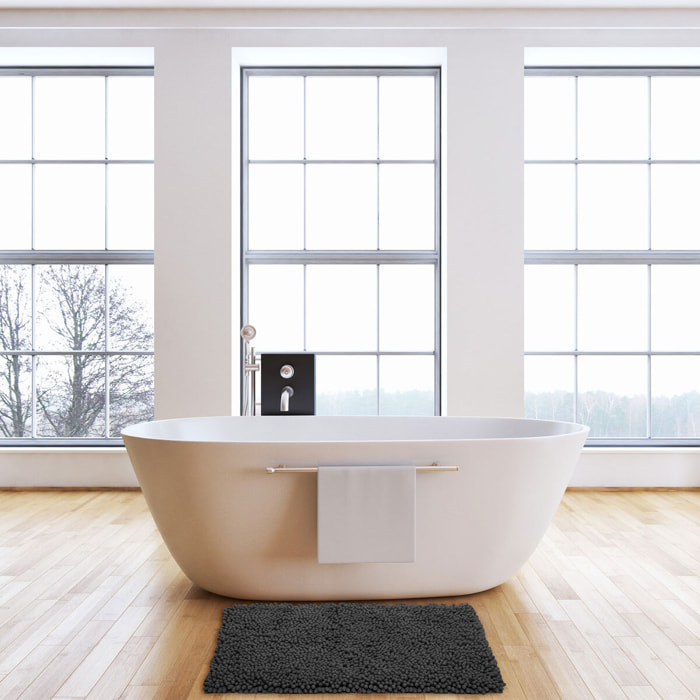 Tapis de bain 50x80cm "Colorama" noir