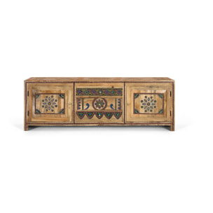 Mueble TV de Madera de Mango 150 Cm Estilo Boho Ethnic