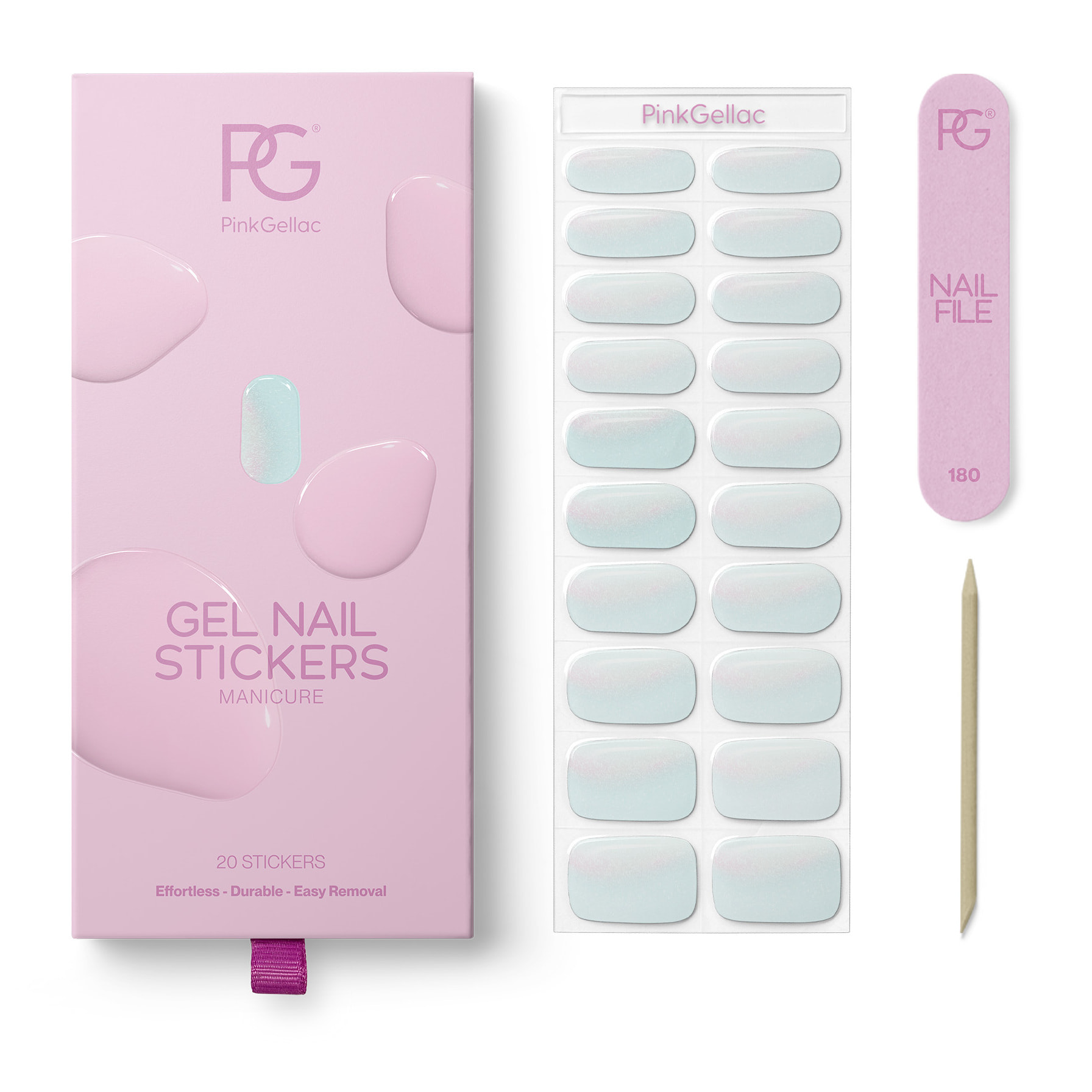 Stickers gel - 012 Minty Chrome