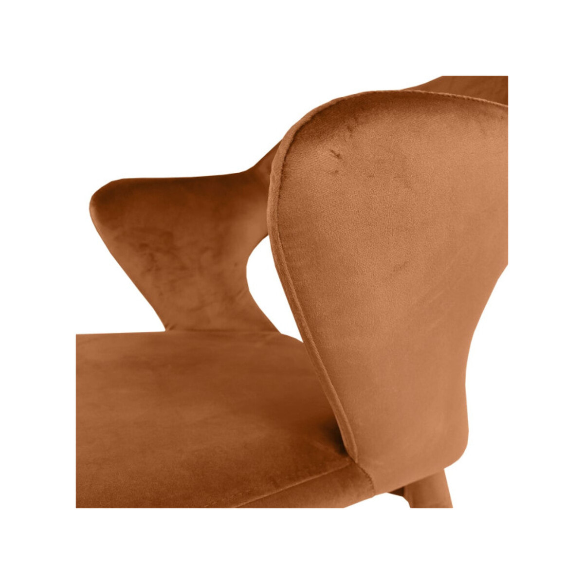 Chaise en velours avec accoudoirs - VALENTINA