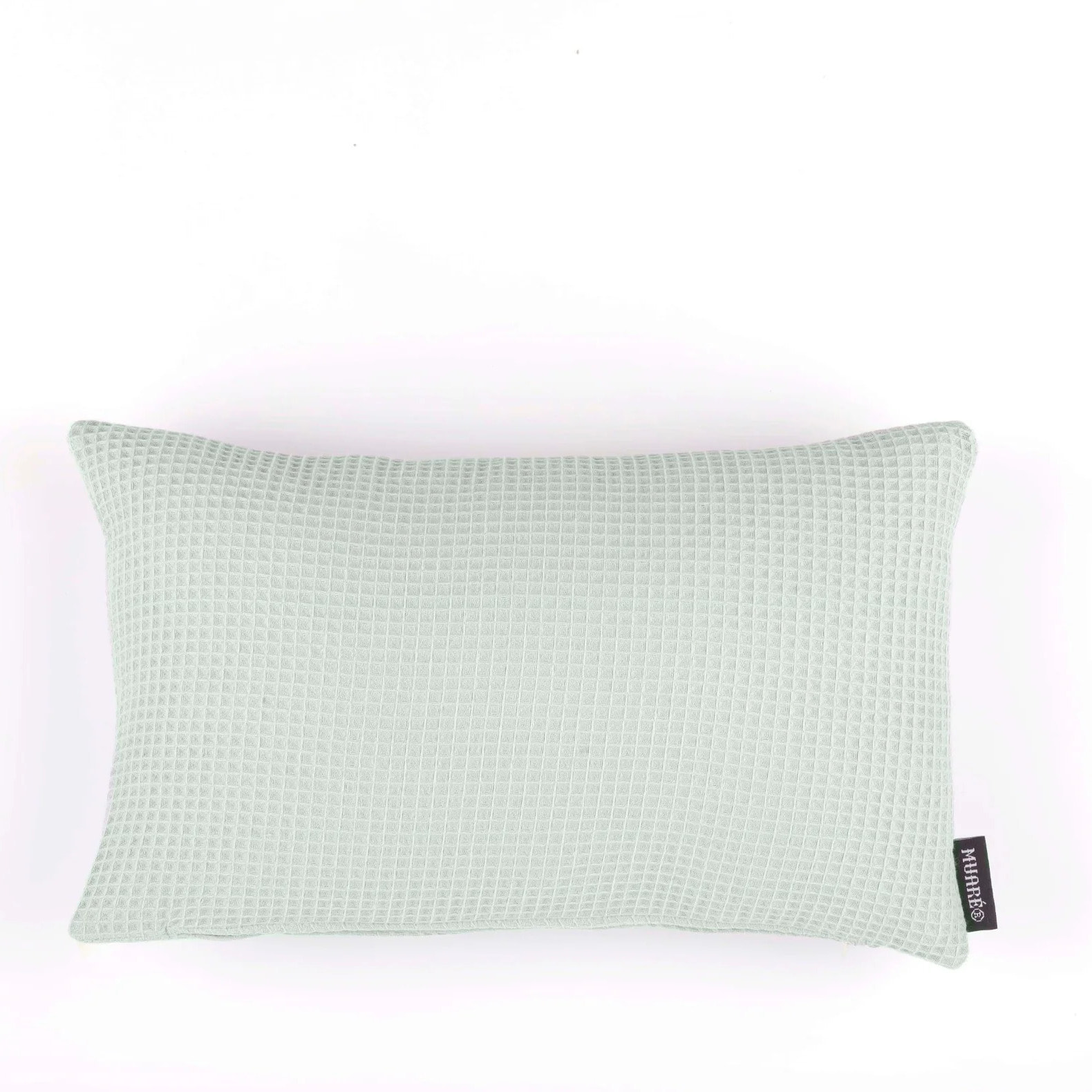 Housse de coussin Waffle menthe 30x50 cm