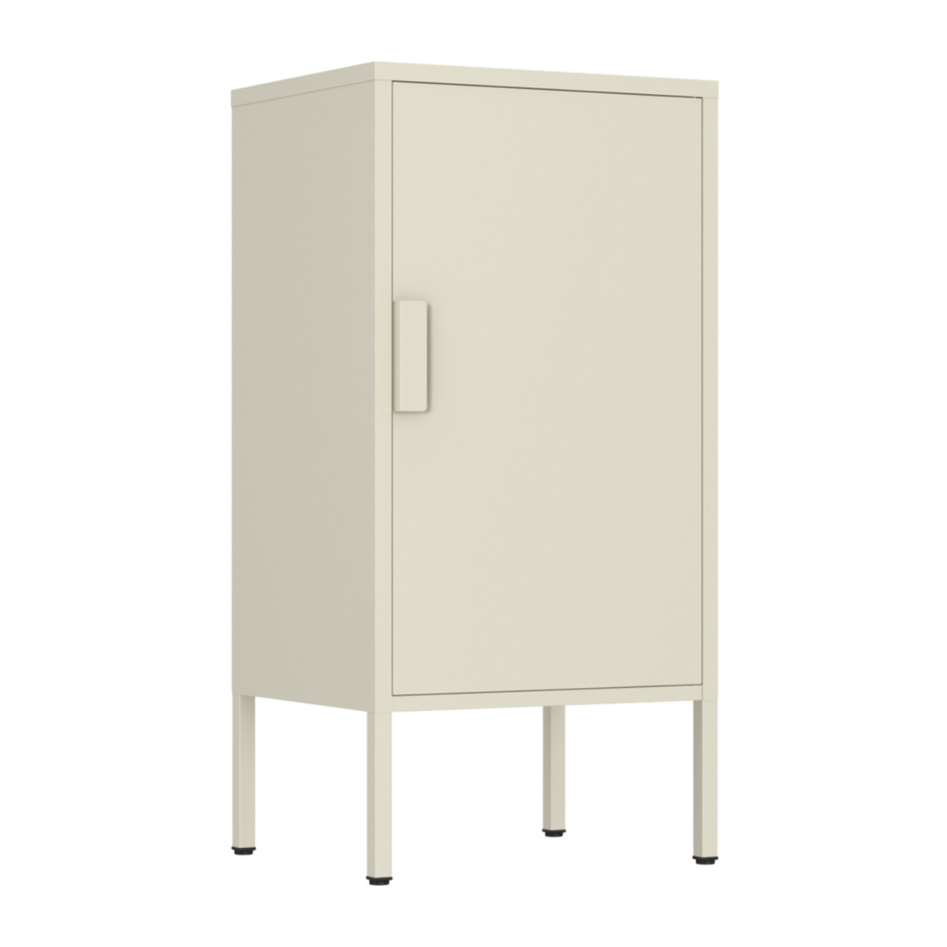 Armadietto basso in metallo 1 anta 35x46x72cm avorio - Pop