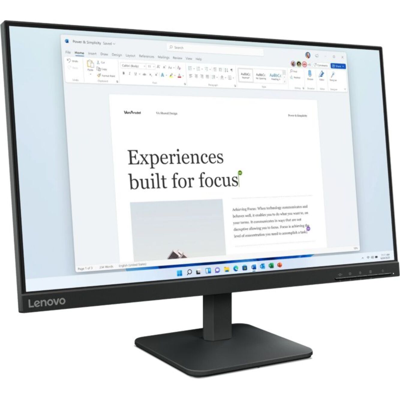 Ecran PC LENOVO L24-4e 24'' IPS