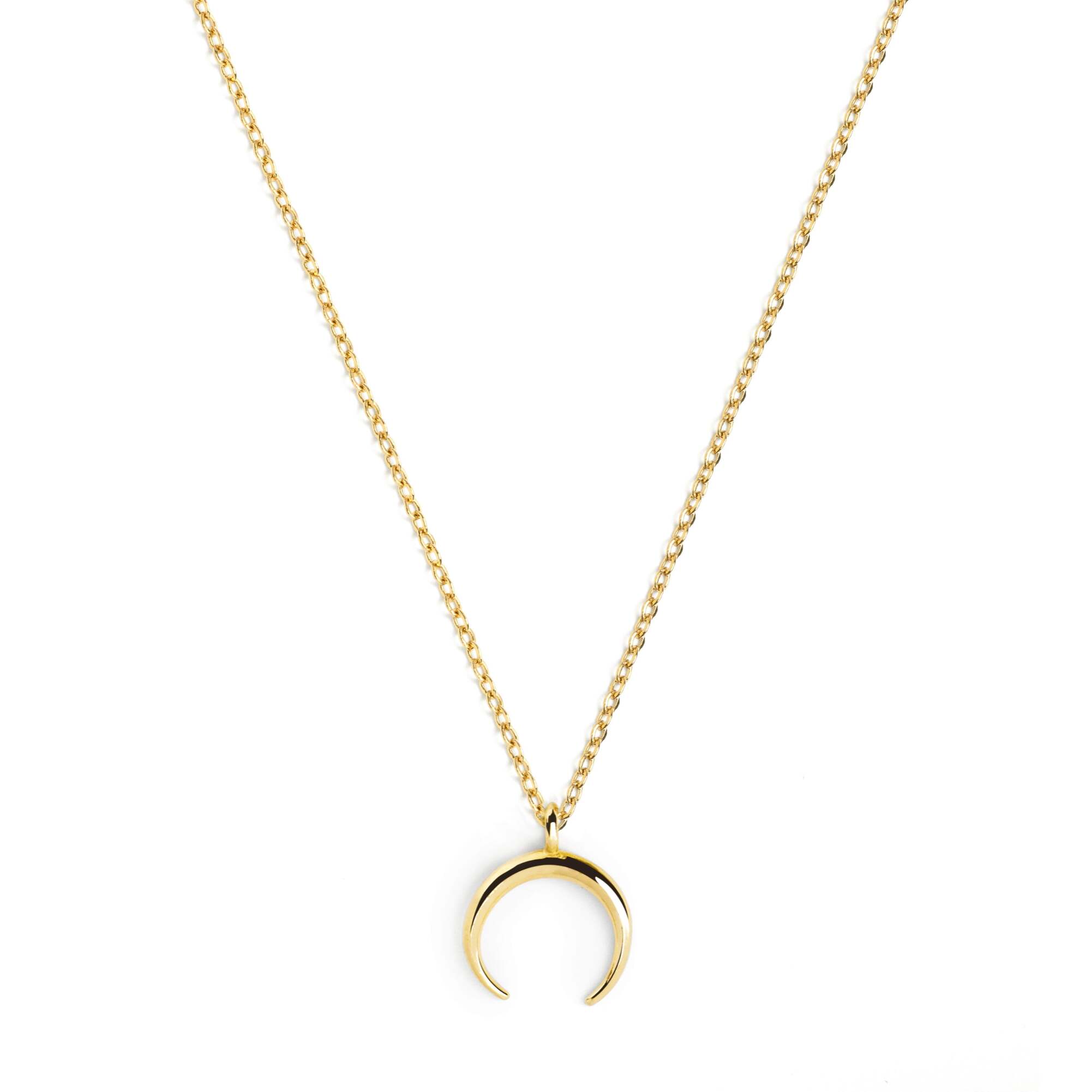 Collar Moonset Plata Baño Oro