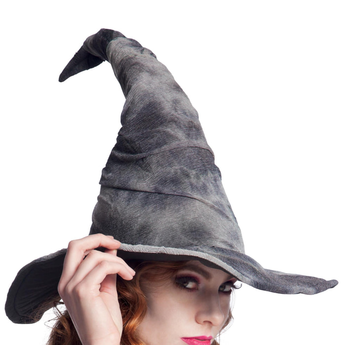 Cappello Strega Stregone Grigio Accessorio Costumi Halloween