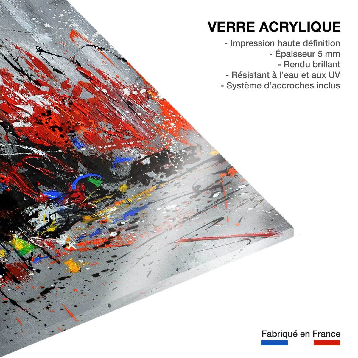 Tableau reproduction ville en mouvement Tableau plexiglas