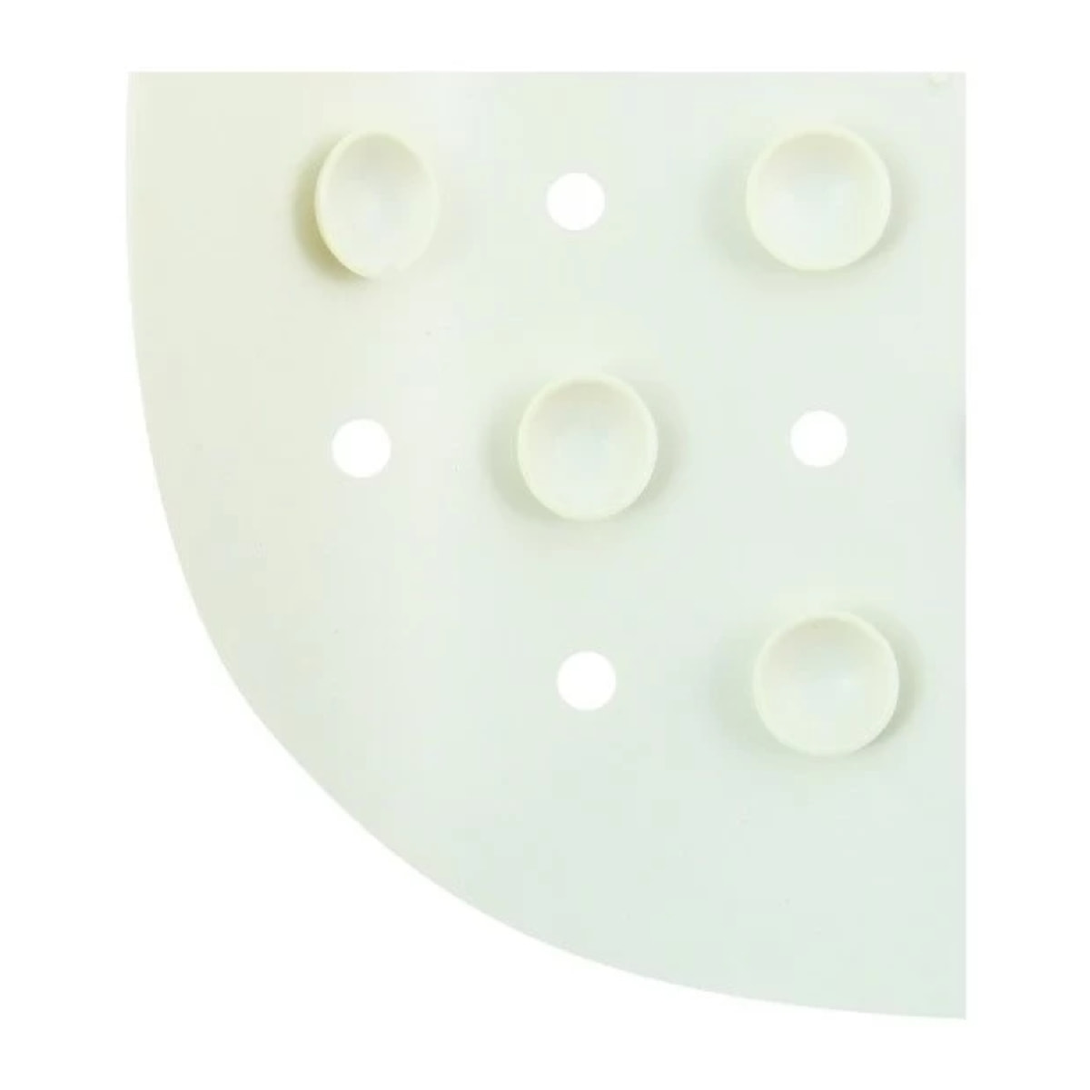 MSV Tapis Fond de douche antidérapant Caoutchouc CLASS 54x54cm Blanc