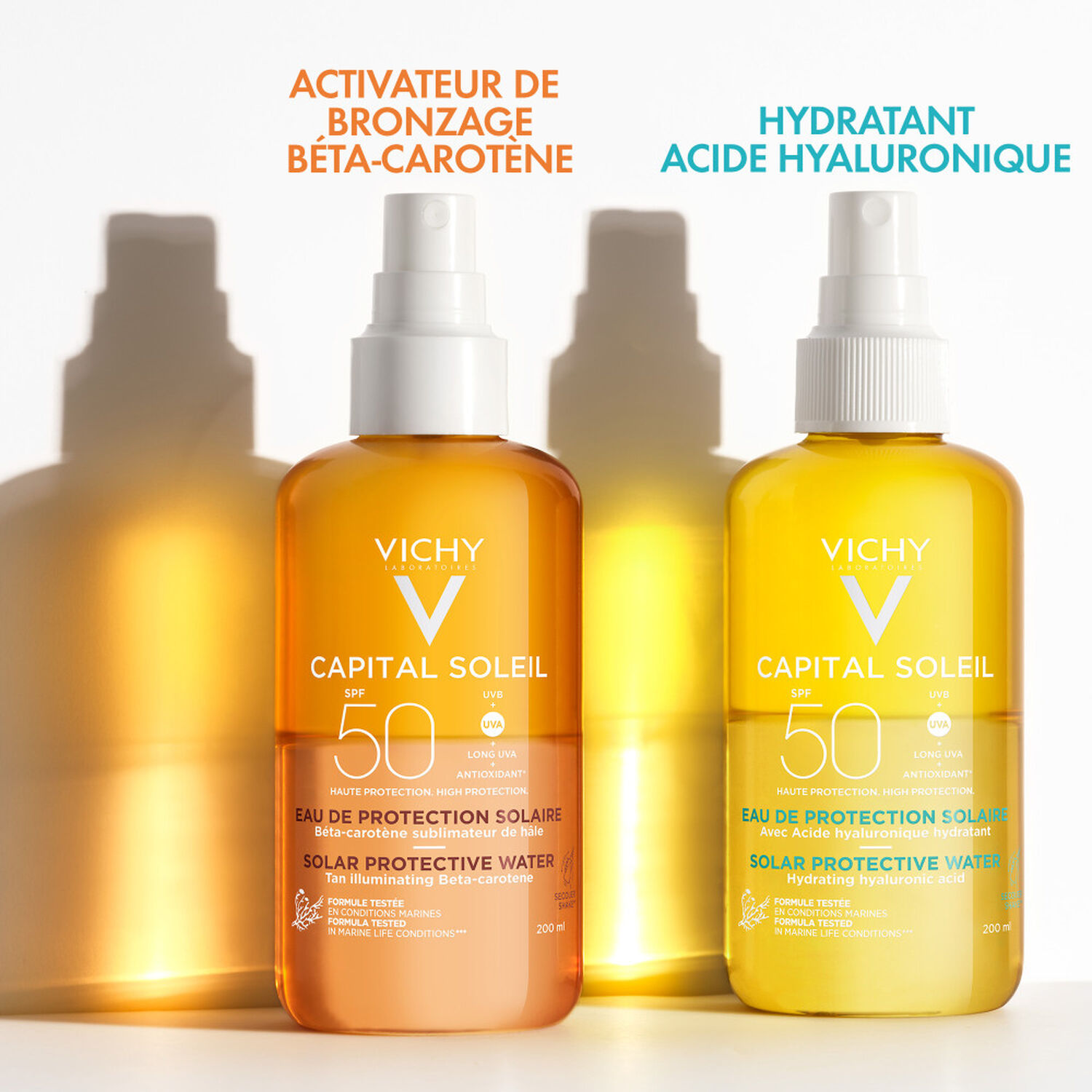 Capital Soleil SPF50 - Eau de Protection Solaire Hydratante 200 ml