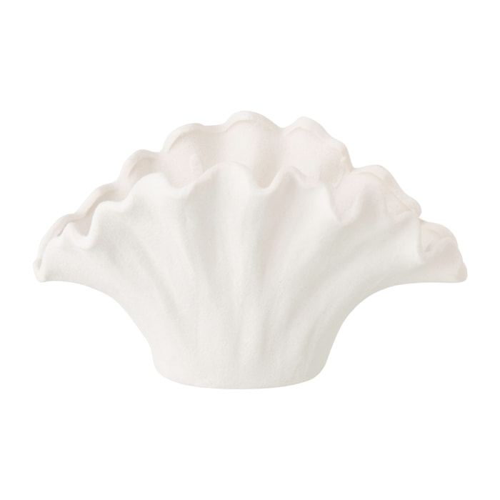 J-Line Vase Fleur - porcelaine - blanc - small