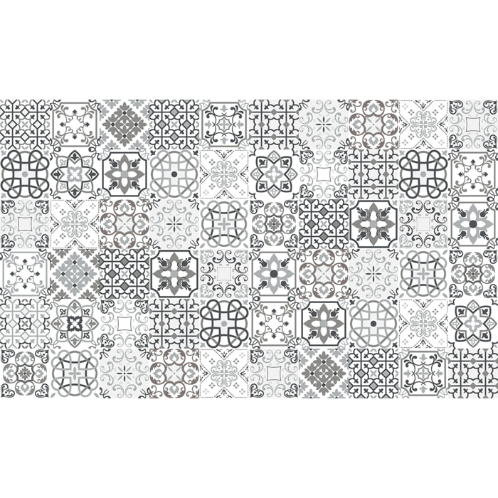 Sticker crédence adhésive - CARRELAGES GRIS - 60x100cm