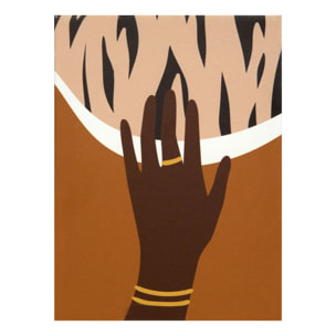 Toile imprimée Cynthia 25x25cm