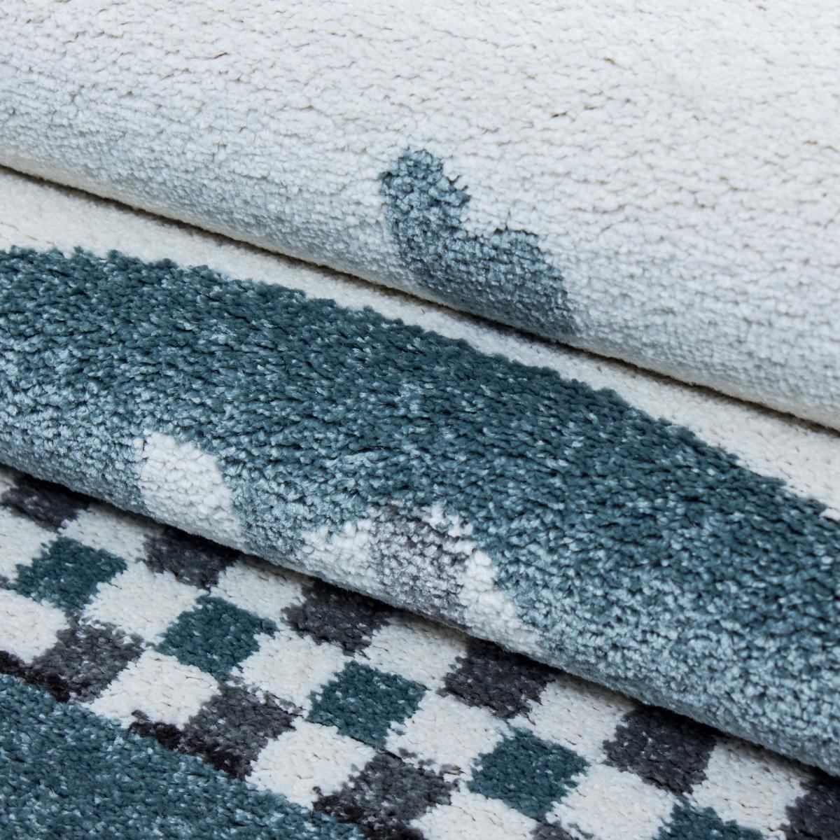 Tapis enfant tissé motif animaux PILO