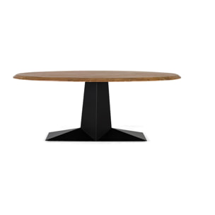 Mesas de Comedor de Madera Maciza de Acacia 200 Cm Estilo Rústico Moderno