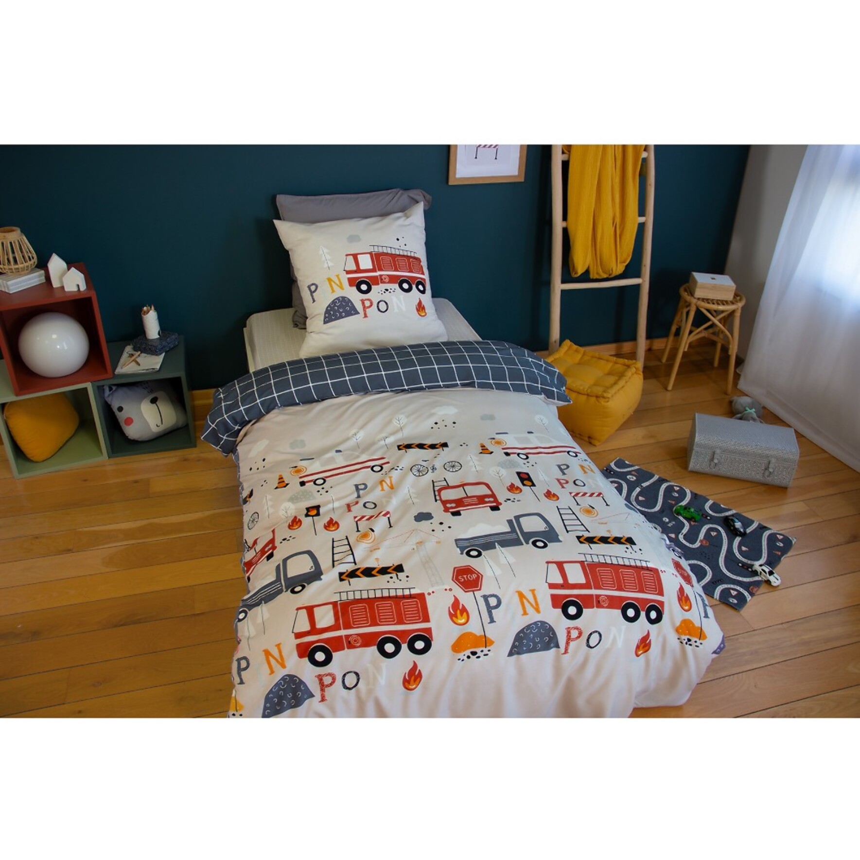 Parure de lit enfant 100% microfibre - FLAMMECHE