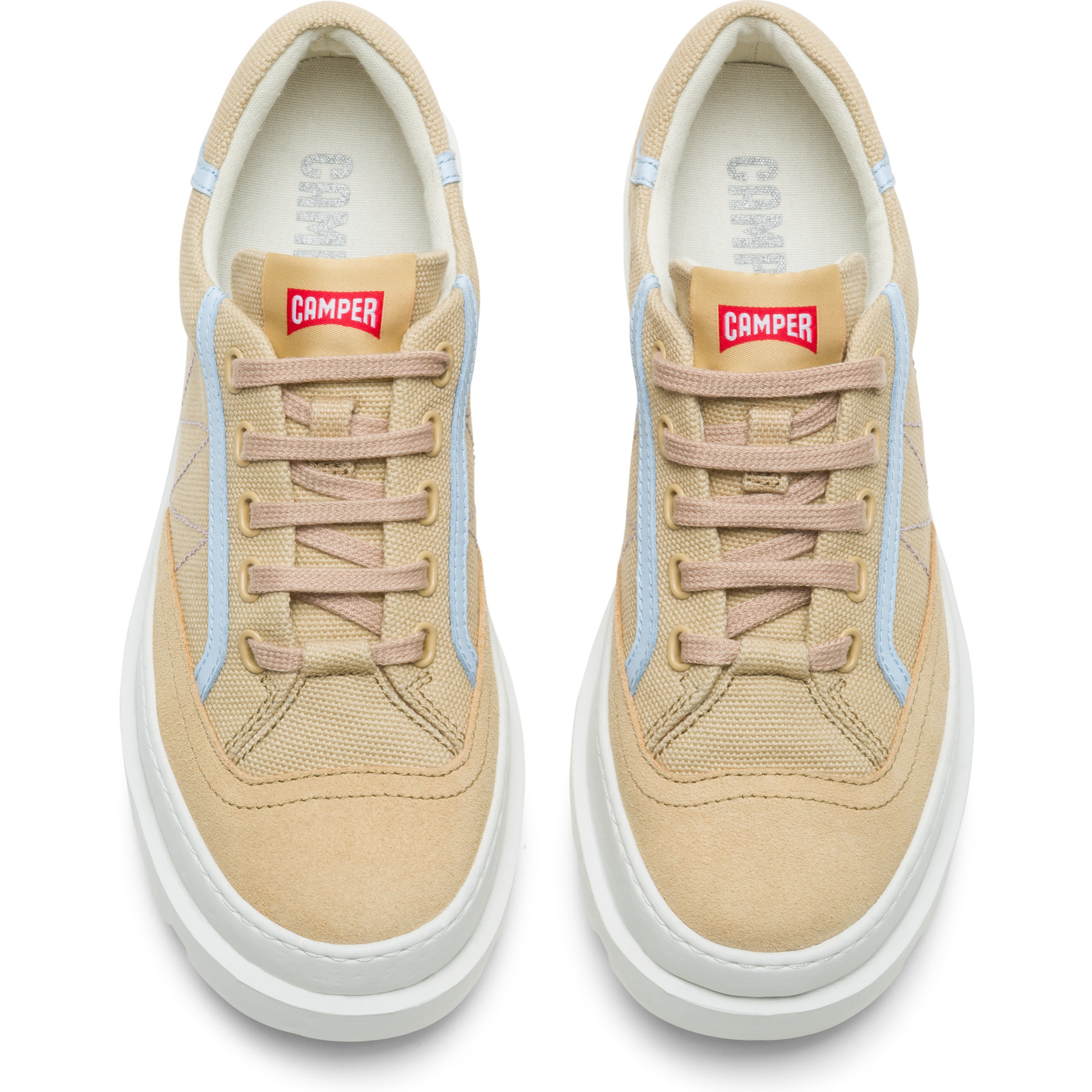 CAMPER Brutus - Stringate Donna Beige