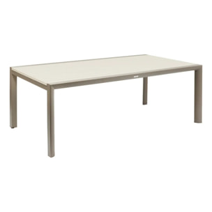Table de jardin 12 places Luzane extensible argile