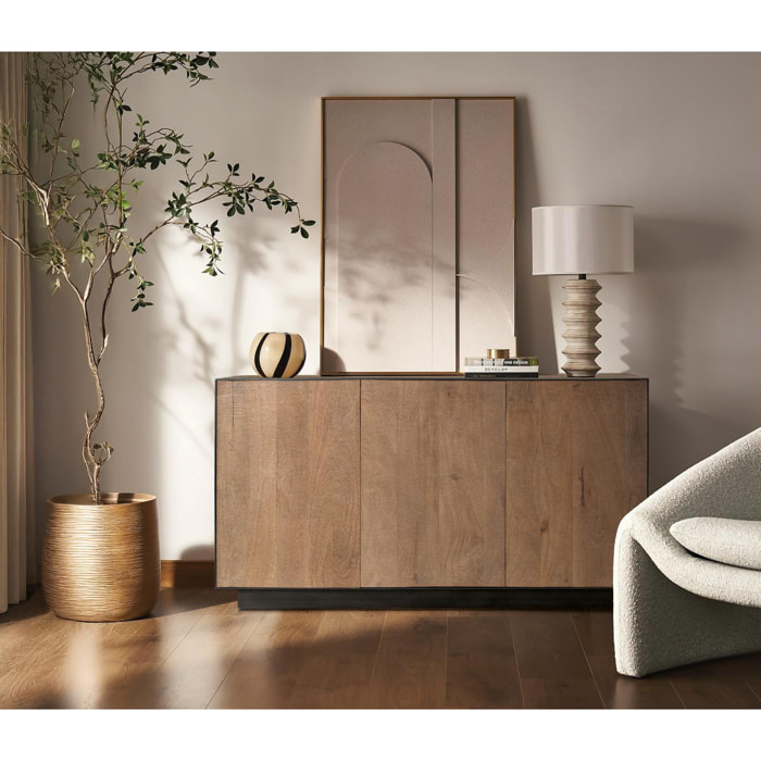 Aparador de Madera de Mango Estilo Industrial Moderno