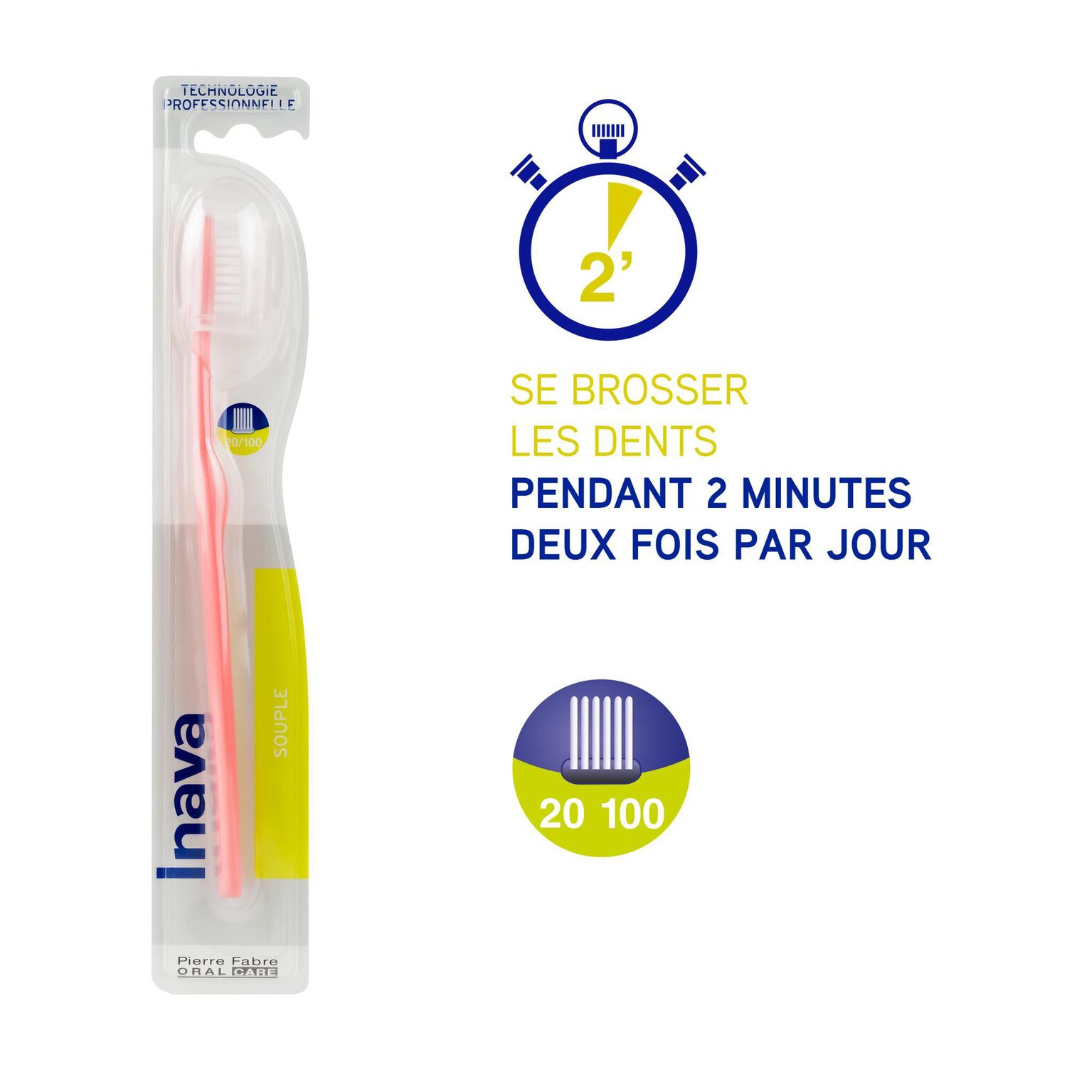 Inava 20/100 - Brosse à Dents Souple