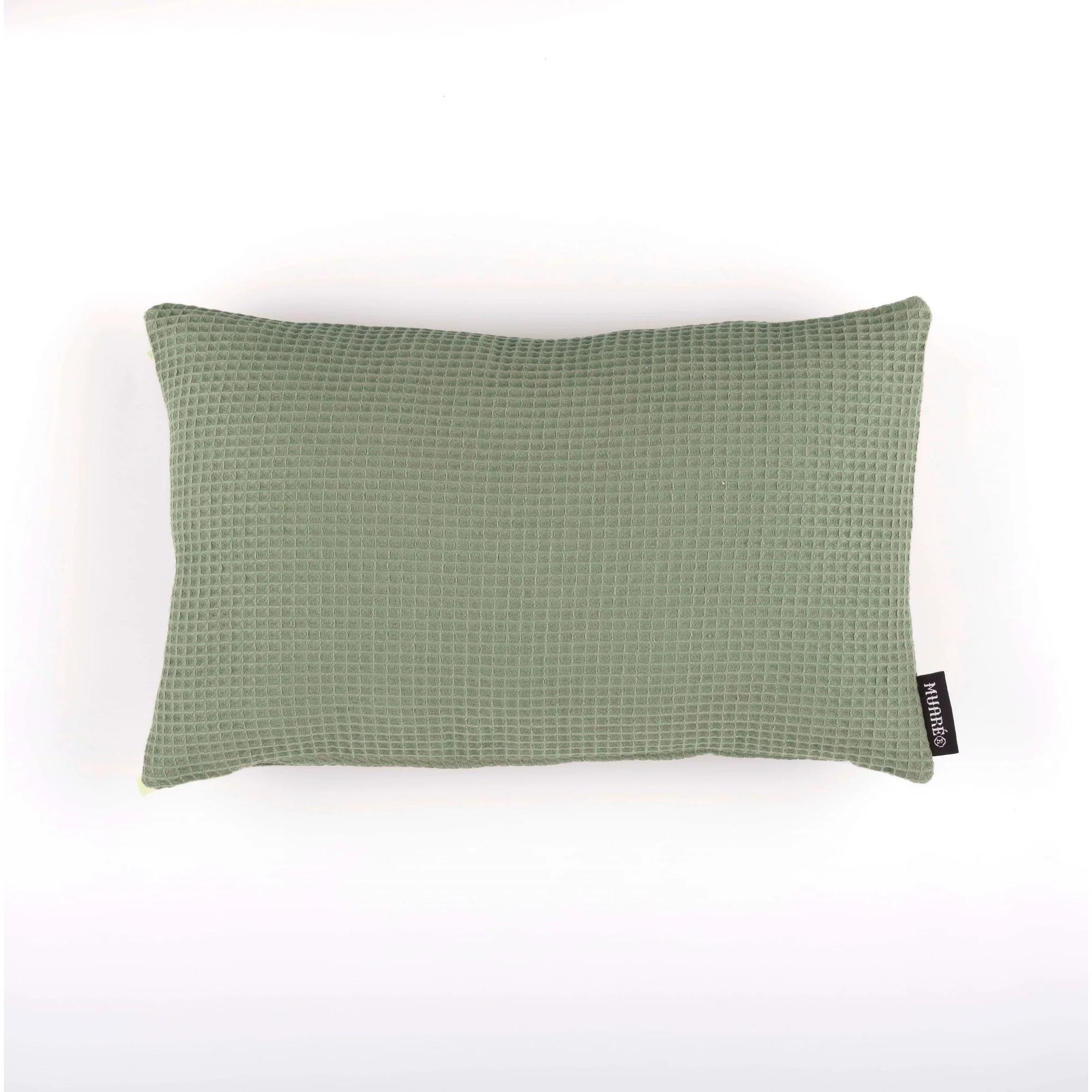 Housse de coussin Waffle Sauge du désert 30x50 cm