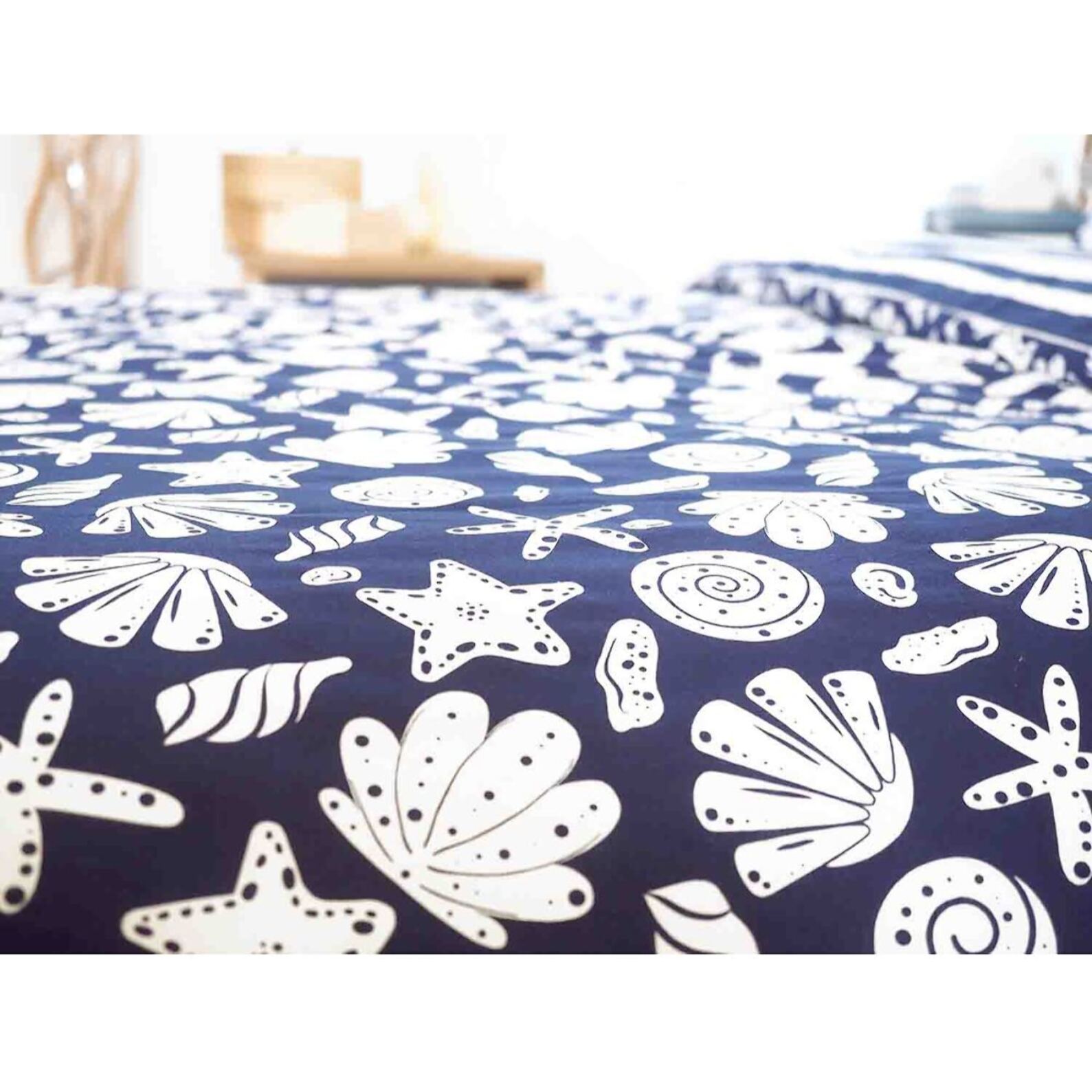 Parure Housse De Couette 3pcs 100% Coton 57 Fils Capri