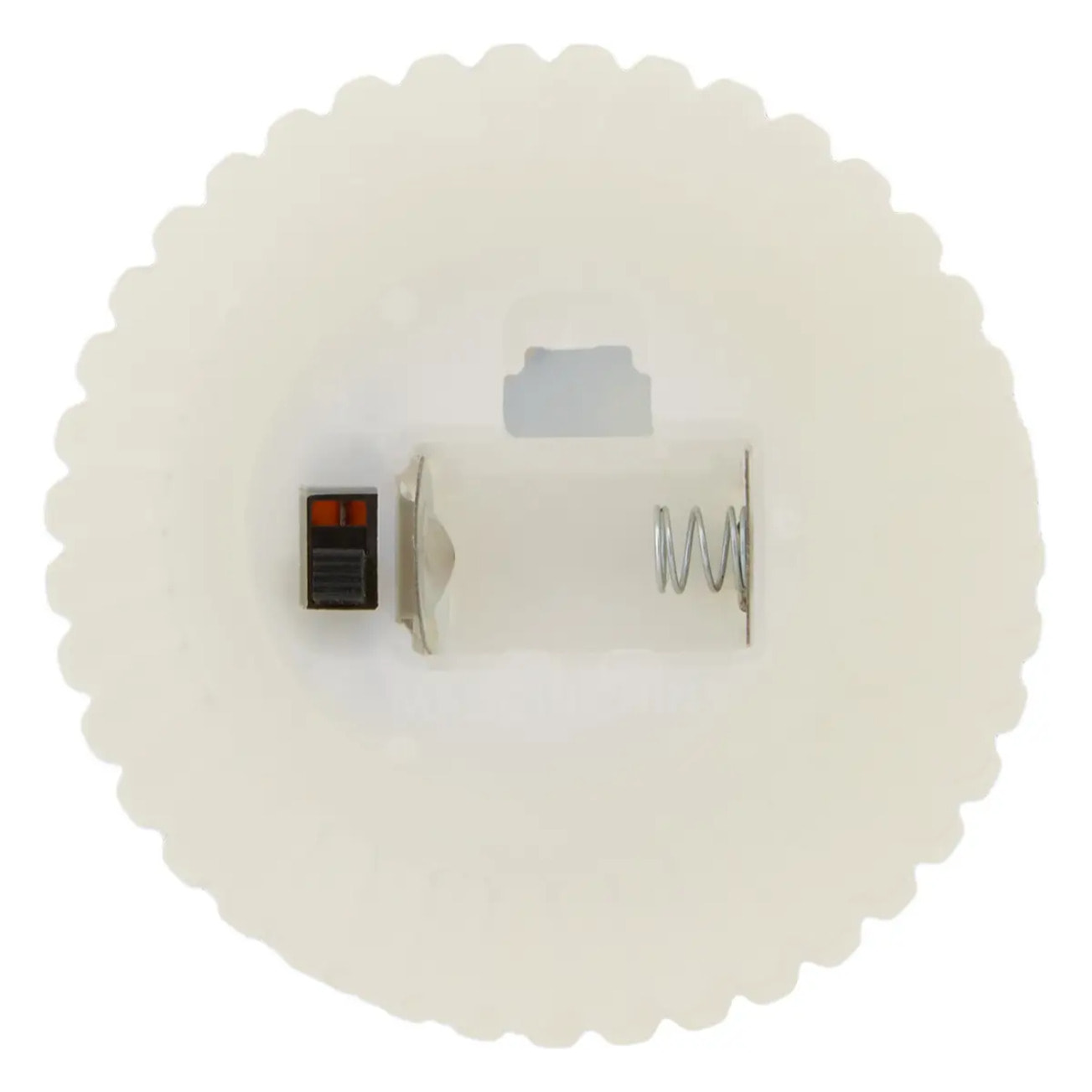 Bougie LED Fancy ronde H.9cm beige