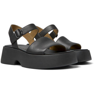 Sandalias - CAMPER Tasha - Negro - Cuero liso