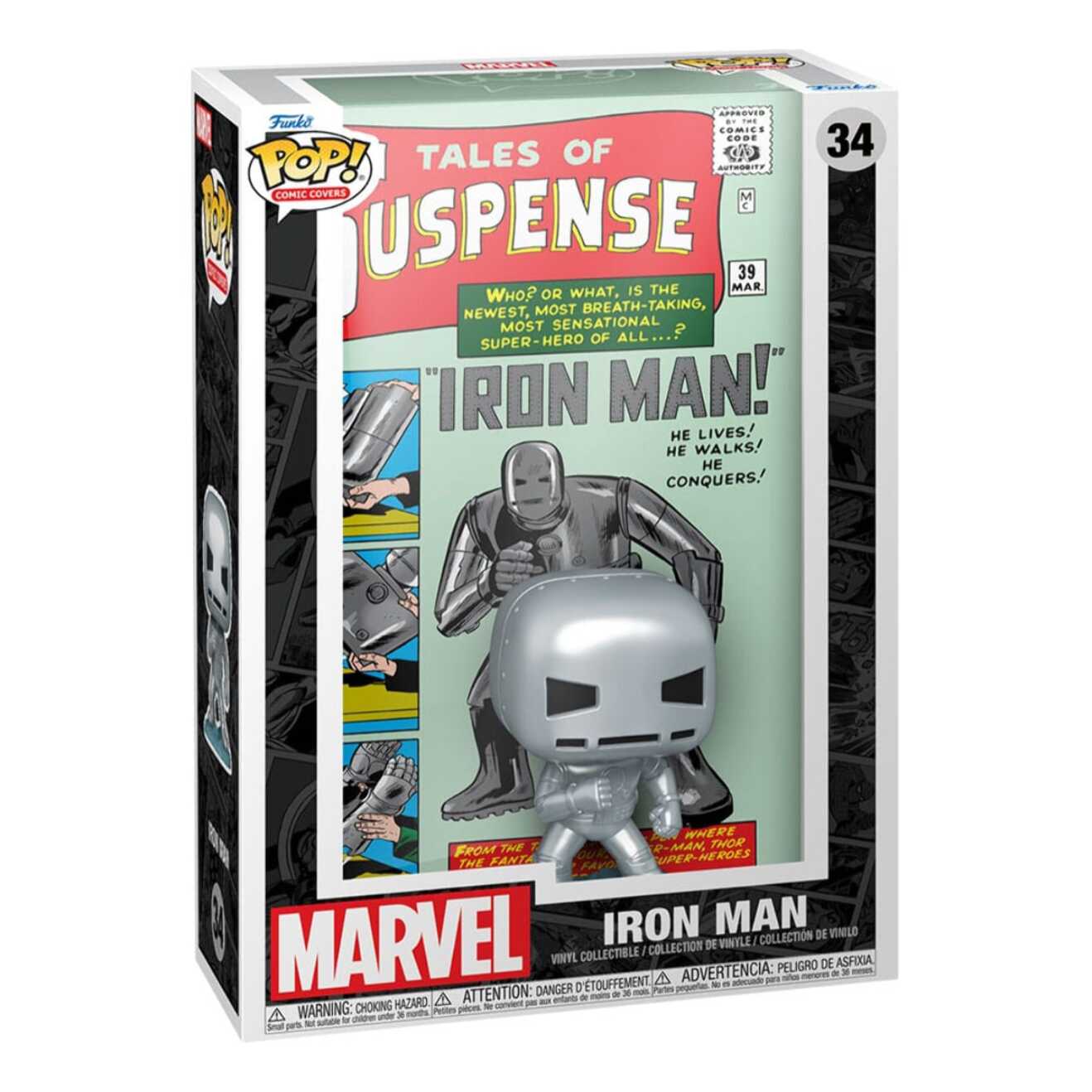 Marvel Pop! Comic Cover Vinile Figura Tales Of Suspense -39 9 Cm Funko