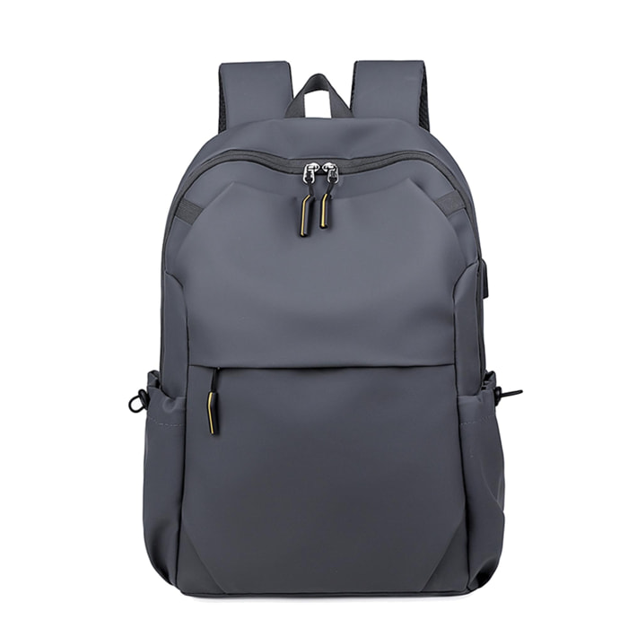 DAM Mochila para Laptop con interfaz de carga USB 30x14x43 Cm. Color: Gris