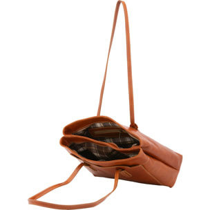 Borsa a spalla da donna - Modello Iduna Lux - Vera pelle - 35.0 x 26.0 x 12.0 cm