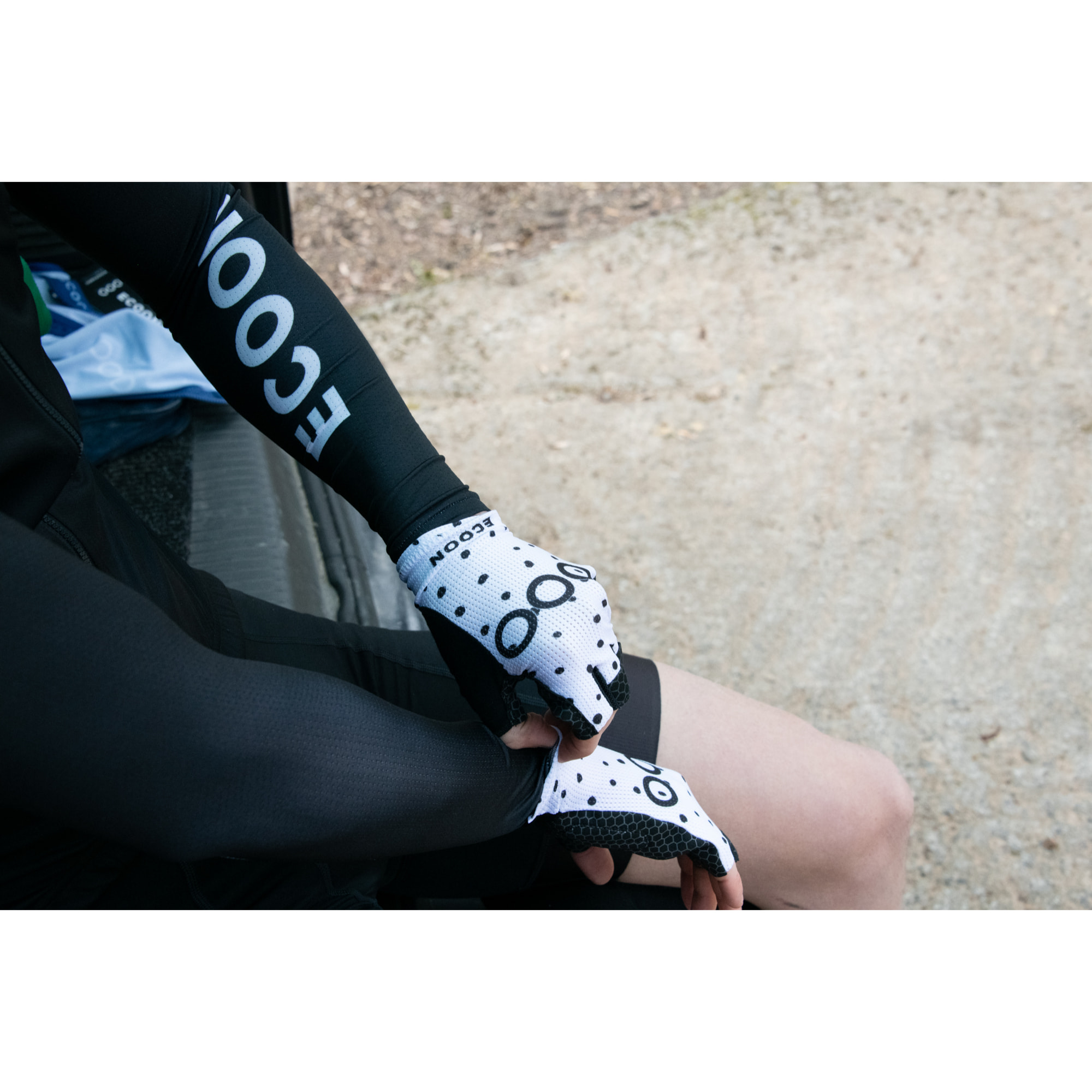 Guantes de ciclismo unisex ECOON Ventoux - Blanco