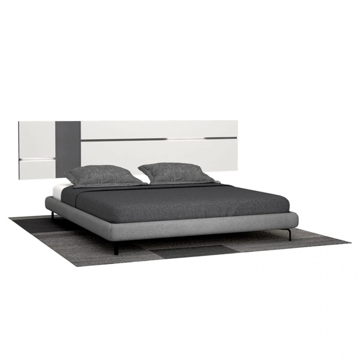 Cabecero Ataneq Air Leds Blanco - Grafito