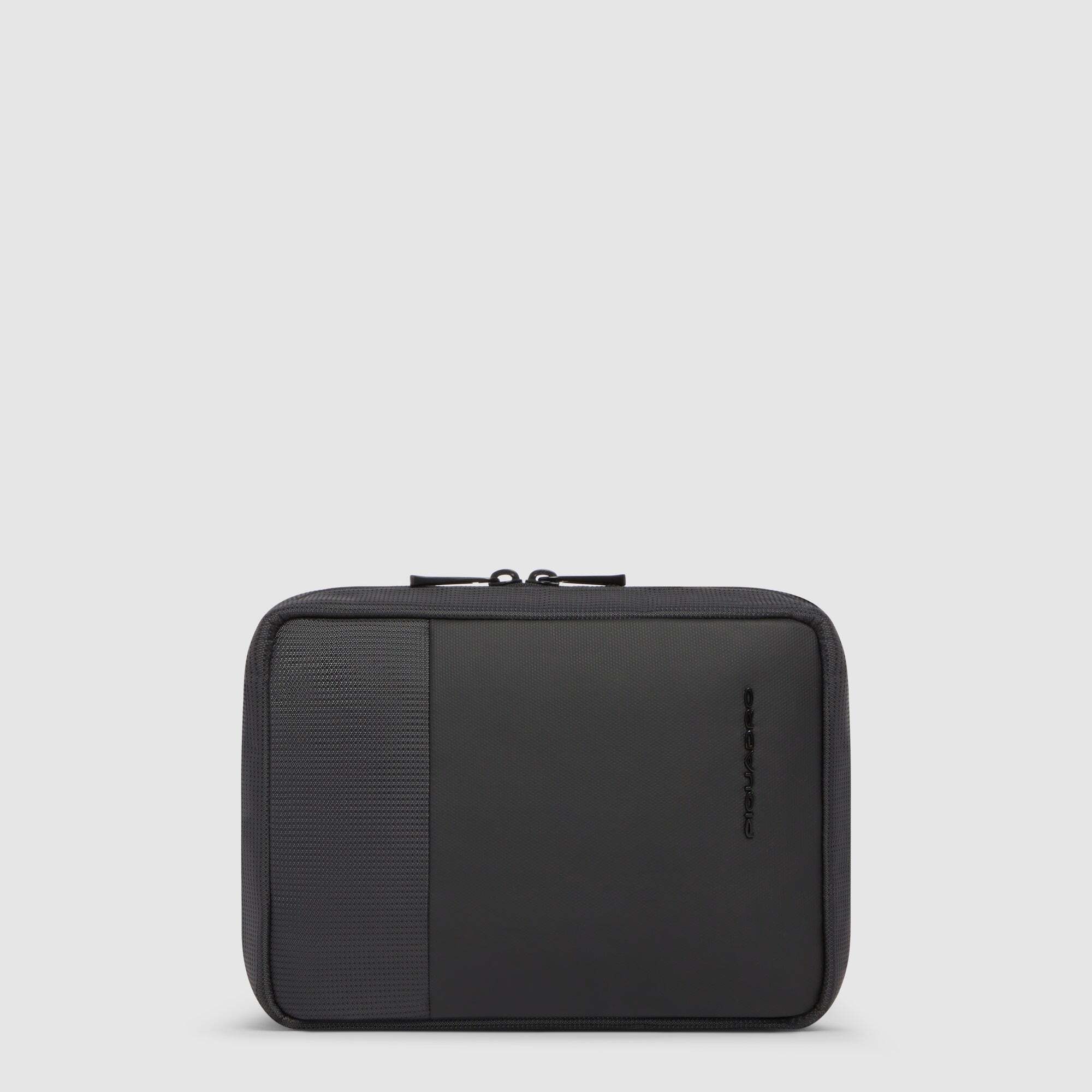 Piquadro Beauty case uomo modulare in tessuto riciclato