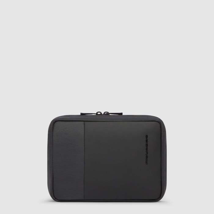 Piquadro Beauty case uomo modulare in tessuto riciclato