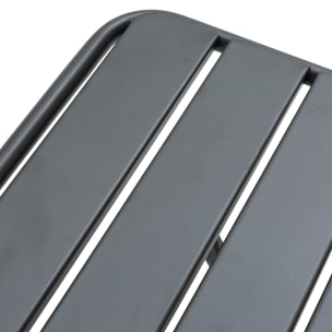 Mesa de Jardín Plegable Perla de Metal en Negro