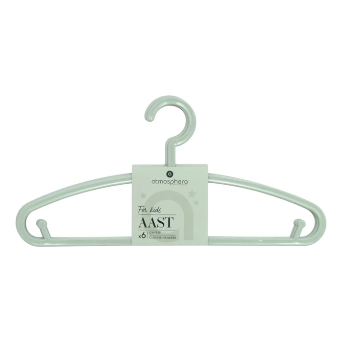 6 cintres enfant Aast vert