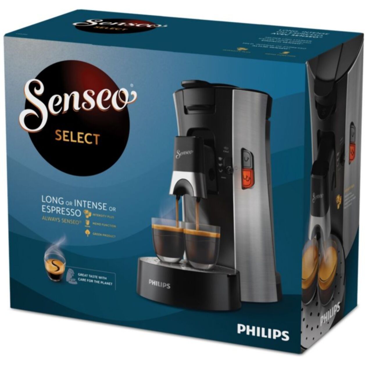 Senseo PHILIPS Select CSA250/11 acier brossé